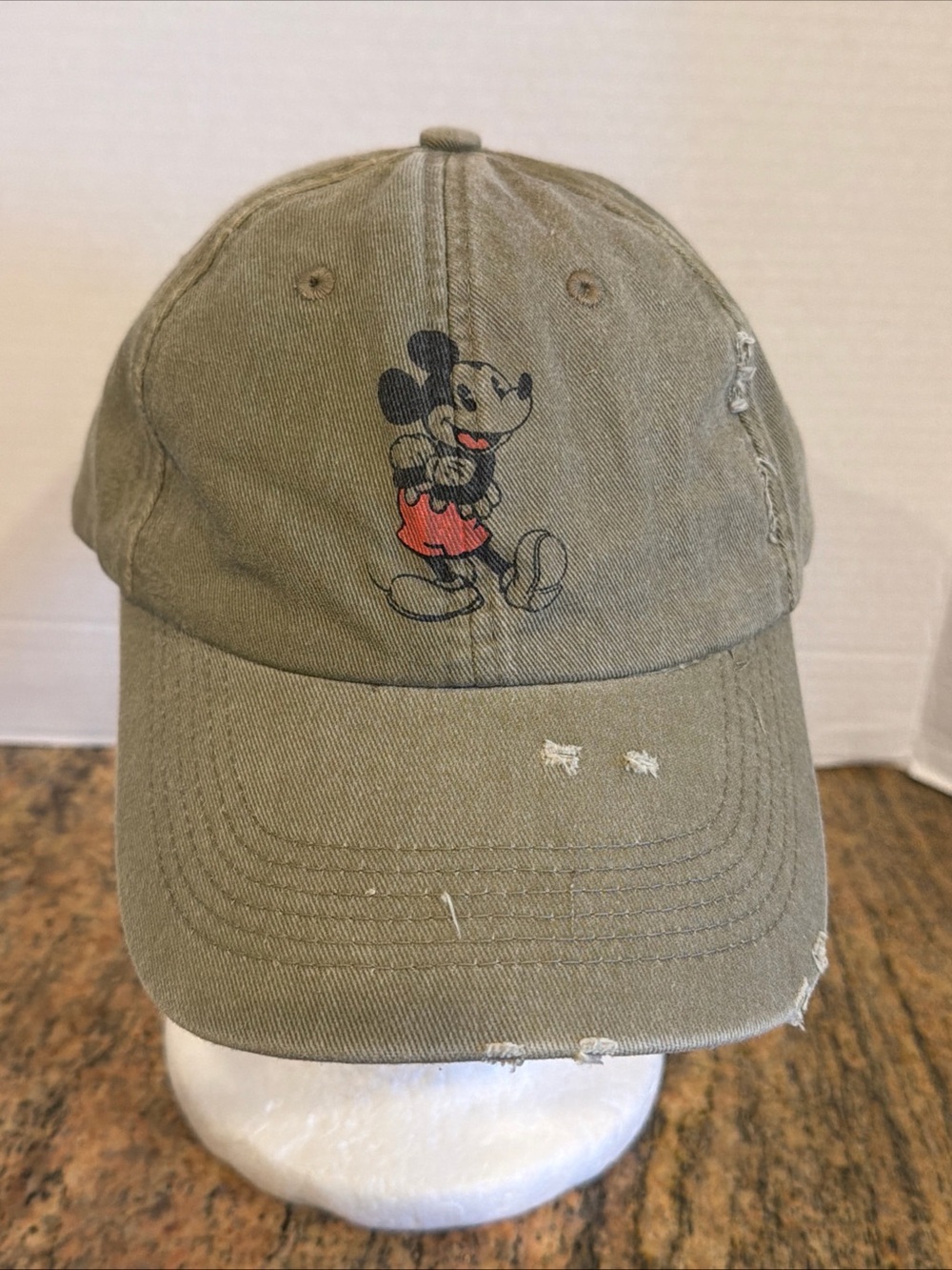 Disney Parks Mickey Mouse Vintage - Tan Baseball Cap Hat for Adults